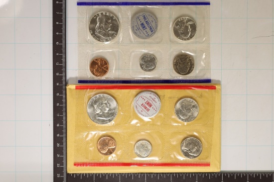 1959 SILVER P & D US MINT SET WITH 2-SILVER FHD'S