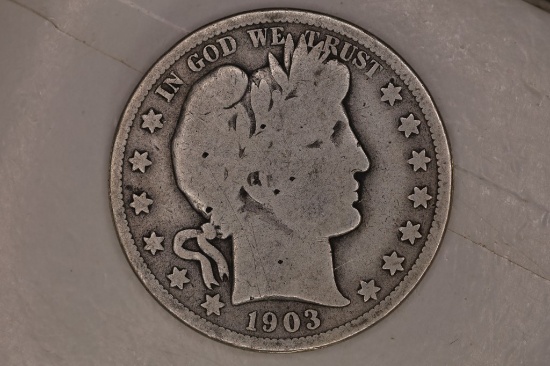 1903-O SILVER BARBER HALF DOLLAR
