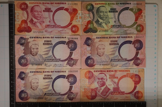 6-NIGERIA BILLS: 2-1 NAIRAS, 3-5 NAIRAS & 1-10