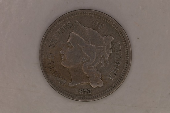 1872 THREE CENT PIECE (NICKEL)