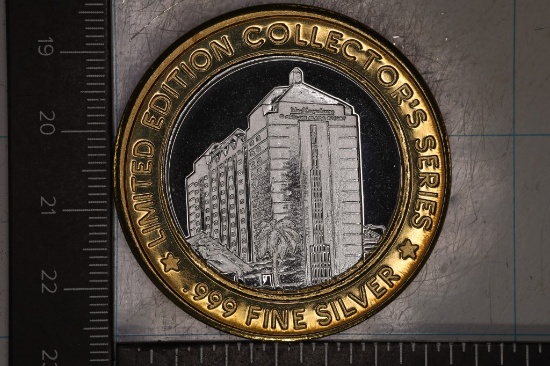 CASINO $10 SILVER TOKEN (UNC) ISLE OF CAPRI CASINO