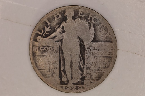 1929 SILVER STANDING LIBERTY QUARTER