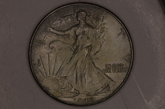 1942 SILVER WALKING LIBERTY HALF DOLLAR
