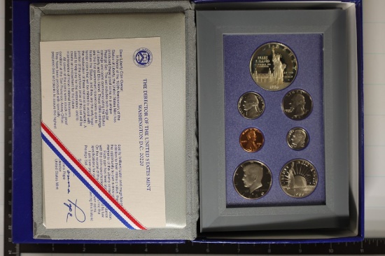 1986 US PRESTIGE PROOF SET STATUE OF LIBERTY