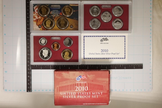 2010 US SILVER PROOF SET (WITH BOX) AND