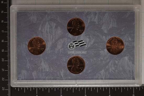 2009-D LINCOLN CENT 4 COIN PF SET IN PLASTIC NO