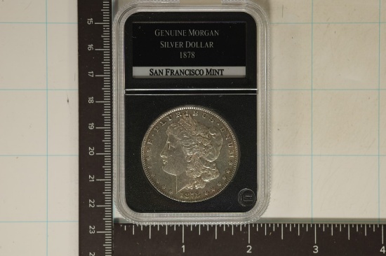 1878 -S MORGAN SILVER DOLLAR