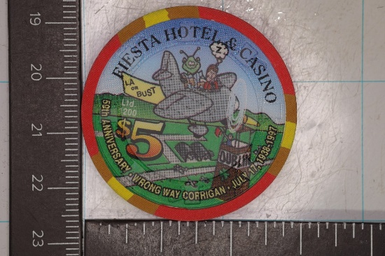 $5 FIESTA HOTEL CASINO CHIP LAS VEGAS, NEVADA