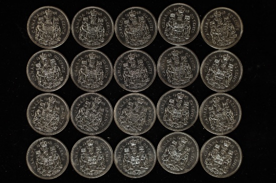 20-1968 CANADA UNC 50 CENT   COINS