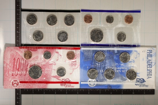 1999 US MINT SET (UNC) P/D (WITH ENVELOPES)