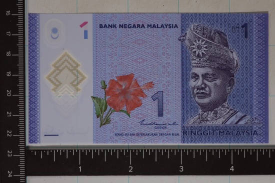 CRISP UNC POLYMER MALAYSIA 1 RINGGIT BILL