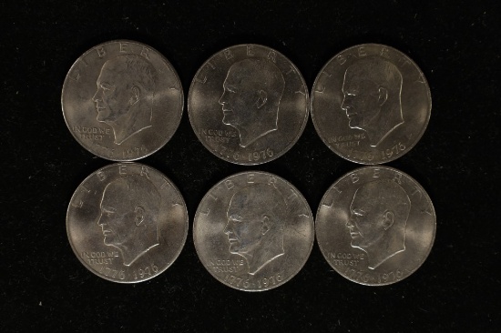 6-1976 IKE DOLLAR BICENTENNIAL UNC DOLLARS