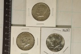 2-1967 & 1968-D 40% SILVER JOHN F. KENNEDY HALVES