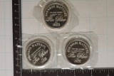 3-1 TROY OZ .999 FINE SILVER PF ROUNDS: JOHNSON