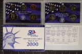 2000 US PROOF SET (WITH BOX) & WITH CERTIFICATE