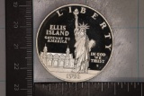 1986-S US PF STATUE OF LIBERTY CLOUDING ON REVERSE