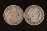 1908 & 1915 SILVER BARBER QUARTERS