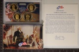 2009 US PRESIDENTIAL DOLLAR 4 COIN PF SET WITH BOX