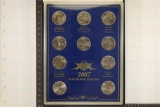 2007-P & D US 10 QUARTER COLLECTION IN BLUE CASE