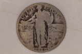1929 SILVER STANDING LIBERTY QUARTER