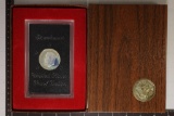 1972-S PF IKE SILVER DOLLAR (BROWN PACK)