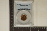 1958-D LINCOLN WHEAT CENT PCGS MS66RD