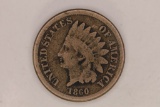 1860 INDIAN HEAD CENT COPPER NICKEL ROUNDED