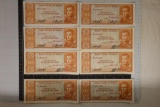8-1962 CRISP UNC BOLIVIA 50 PESO BILLS: 1 SET OF