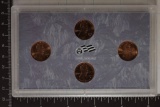 2009-D LINCOLN CENT 4 COIN PF SET IN PLASTIC NO