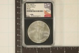 2021 T-2 AMERICAN SILVER EAGLE NGC MS70 SIGNED BY