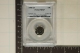 1990-D ROOSEVELT DIME PCGS MS67