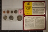 1975 NEW ZEALAND 7 COIN UNC SOUVENIR SET ISSUED