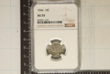 1944 SILVER MERCURY DIME AU53
