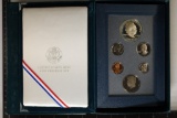 1990 US PRESTIGE PROOF SET WITH BOX AND