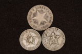3 CUBA CENTAVO COINS: 1916-2 CENTAVOS, 1920