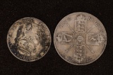 2-1922 GREAT BRITAIN SILVER COINS: 1 SHILLING