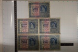 5-1922 AUSTRIA 1000 KRONEN BANKNOTES