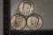 1967, 1968-D & 1969-D 40% SILVER JOHN F. KENNEDY'S