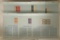 6-US POSTAGE BLOCKS OF 4 STAMPS EACH: FOUR 3 CENT,