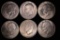 6-IKE DOLLARS ALL UNC. 5-1971 & 1-1972