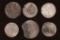 6 SILVER DIME SIZED OTTOMAN EMPIRE PARA COINS: