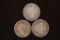 1907, 14-D & 1916 SILVER BARBER DIMES