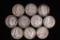 10 SILVER ROOSEVELT DIMES: 1946-1964
