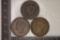 3-HARD TO READ DATE US LARGE CENTS: 1851, ?, ?
