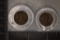 2-ENCASED LINCOLN CENTS: 1928 FORGET ME NOT IN