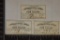 3 CONFEDERATE STATES BOND COUPONS: ALL FROM A