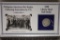 1899 SILVER BARBER HALF DOLLAR IN INFO CARD