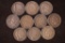 10-INDIAN HEAD CENTS: 1890, 2-1894, 1907,3-1908 &