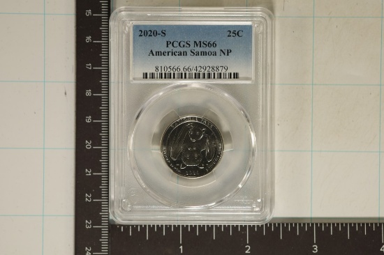 2020-S AMERICAN SAMOA N.P. QUARTER PCGS MS66
