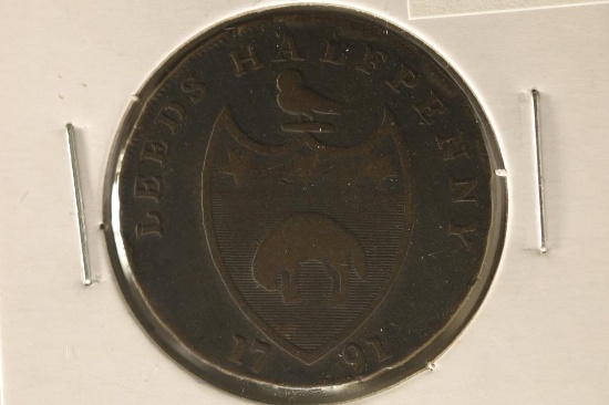 1791 CONDER TOKEN. THEY R MOSTLY 18TH CENTURY